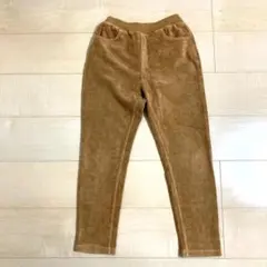 らくらく動けるコーデュロイテーパードパンツ　140 キャメル