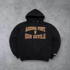 チャンピオン スウェット ARIZONA カレッジロゴ プルオーバー黒M