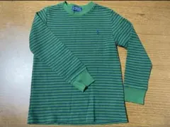 ラルフローレン　ポロ　100cm グリーン　ボーダー　ロンT 長袖シャツ