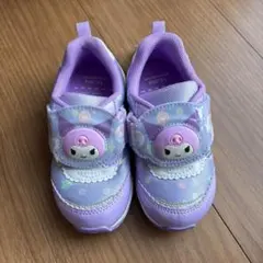 ムーンスター　光る靴　スニーカー　クロミ　パープル　16 女の子　子ども靴