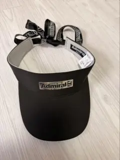 美品1PIU1UGUALE3 GOLF レディース リボンサンバイザー ブラック