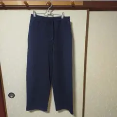 UNIQLO C ネイビー ワイドスウェットパンツ　Мサイズ（標準丈）