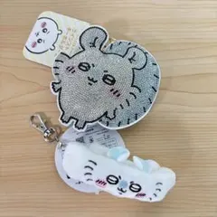 ちいかわ　モモンガ　ラインストーンキーホルダー　リストバンドキーホルダー