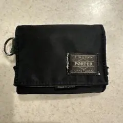 PORTER ブラック 三つ折り財布