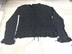 最終値下げ【極美品】ピンクハウス ハート透かし柄ニットカーディガン