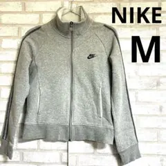 NIKE ナイキ　ジップアップ　トラックジャケット　 グレー　M スウェット