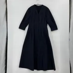 UNITED ARROWS ネイビー キャミソール付きワンピース