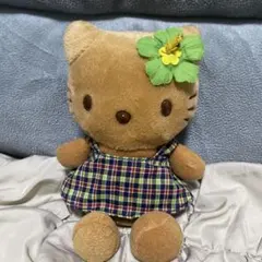 2011年 ハローキティ 日焼け ぬいぐるみ マスコット レトロ 当時物