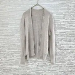 オットー✨　カーディガン ベージュ Mサイズ 羽織り シンプル　グレー