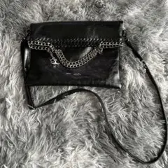 TRIDEEP ブラック ショルダーバッグ