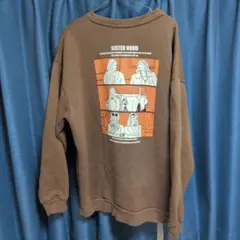 SISTER HOOD クルーネック スウェット ブラウンのサムネイル