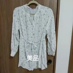 長袖ブラウス カーデガン