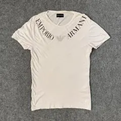 EMPORIO ARMANI ロゴ ラインストーン Tシャツ メンズMサイズ - メルカリ