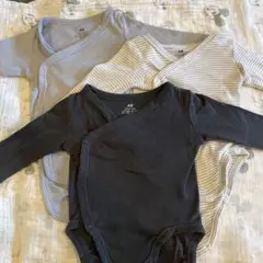 【1-2M】サイズ56 H&M ラップボディ肌着　 3枚セット