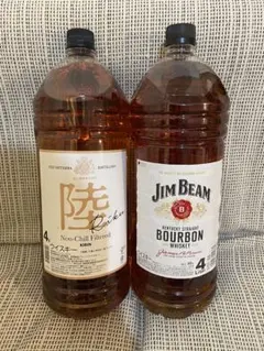 ジムビーム４L×２本セット ウイスキー　新品未開封 楽天市場】ウイスキー 4l ケース バーボン 【本州のみ 送料無料