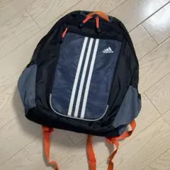 adidas リュック　サッカー　ブラック　オレンジ　ボールバッグ