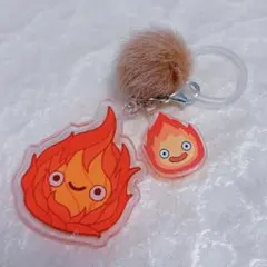 アクリル チャーム 目印 キーホルダー