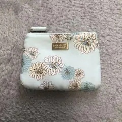 Paul & Joe 花柄ポーチ 水色