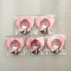 さとみくん　いちごまりん　等身缶バッジ　5点