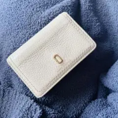 MARC JACOBレザー名刺入れ クリーム色