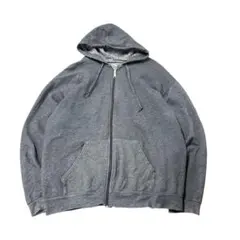 FRUIT OF THE LOOM ジップアップパーカー　無地　古着　7AS13