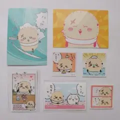ちいかわ ラッコ シール カード セット