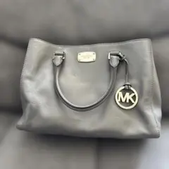 Michael Kors グレー トートバッグ MKロゴ付き
