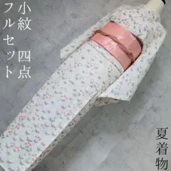 絽 紗 夏着物 朝顔（帯） 蔓 154 固い絆 愛情 小紋 フルセット 夏5 