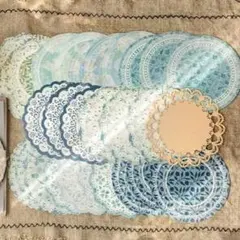 603232 コラージュ素材 レース 紙モノ 手紙 セット 大量 ジャーナル