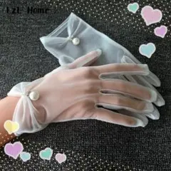 ウエディンググローブ パール かわいい ショート 新品 結婚式 記念写真