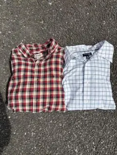 90s チェックシャツ2枚売り　Carhartt & ST,JonsBay