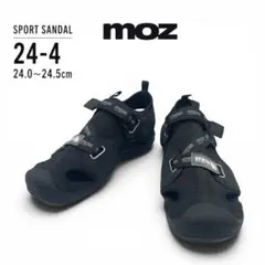 【24-4】モズ moz スポーツサンダル ブラック メッシュ 軽量のサムネイル