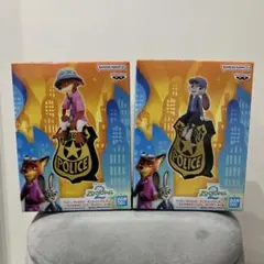 ズートピア2　ニック　ジュディ　モニタートップフィギュア 2体セット