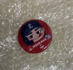 BBM 2025 LIONS BOUQUET 缶バッジ 西川愛也