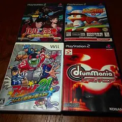 PS2ソフト3点 Wii1点 計４点セット