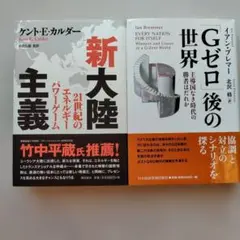 地政学 2冊セット Gゼロ後の世界 イアン・ブレマー 新大陸主義 カルダー