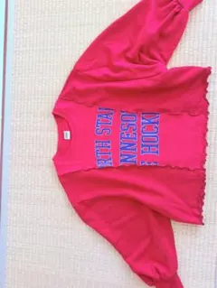 RODEO CROWNS 赤 クロップドスウェット M