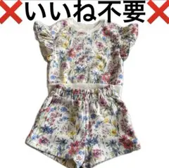 baby gap セットアップ 花柄 半袖　半ズボン　95