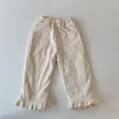 韓国　子供服　フリル　パンツ　ホワイト
