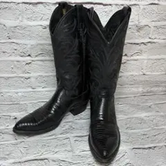 DAN POST✨ダンポスト リザード カットワーク 本革 黒 ウエスタンブーツ DAN POST✨ダンポスト リザード カットワーク 本革 黒 ウエスタン
