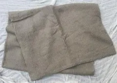 リネン　麻　100% パイルストライプ　ブランケット　ベージュ　日本製　新品