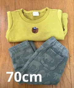 ベビー服 裏毛トップス 冬用