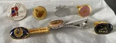 ヴィンテージ メンズアクセサリー 7点 묶음 판매 カフス タイピン ピンバッジ