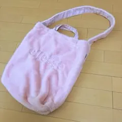 상태좋음 ellesse エレッセ ファー トートバッグ ピンク