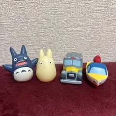 スタジオジブリ ソフビ　トトロ　ポニョ　指人形　4体