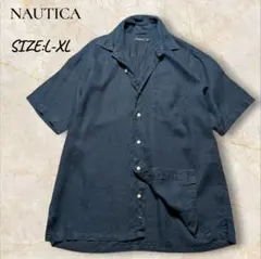 NAUTICA 半袖シャツ ネイビー XL相当
