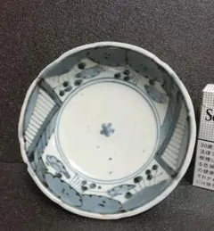 古伊万里　コンニャク印判　紅葉の図　糸巻形変形皿　江戸期　B008AS-CXe 変形皿 - 古美術 双葉葵 ONLINE SHOP