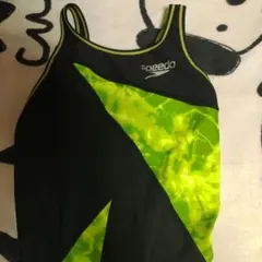 speedo スポーツ用水着 ブラック/グリーン