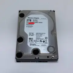 【未使用に近い】Western Digital 2TB HDD【11回 5時間】