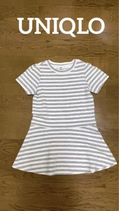 【極美品】UNIQLO ワンピース　ボーダー　キッズ120